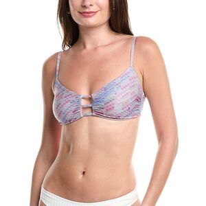 Ramy Brook Womens Paralee Bikini Top, Purple